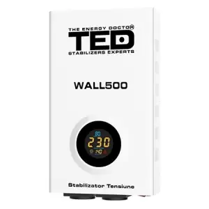 Stabilizator Tensiune Automat 500va Wall Ted - Achizitioneaza stabilizator automat de tensiune, performant, la oferte de nerefuzat