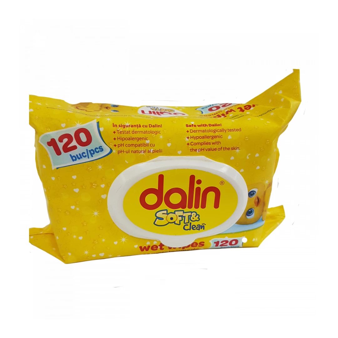 Dalin Servetele Soft & Clean capac, 120 buc - 