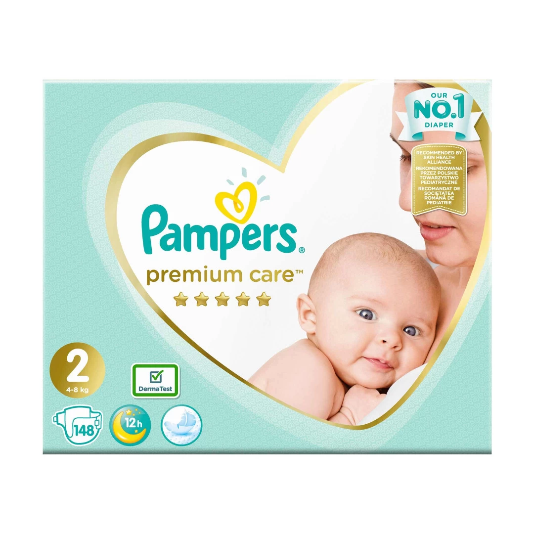 Scutece Pampers Premium Care, Nr. 2, New Baby, 4-8 kg, Mega Box 148 buc - Avem pentru tine scutece pampers pentru bebe. Produse de calitate la preturi avantajoase.