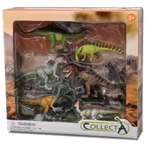Set 6 figurine Dinozauri pictate manual WB Collecta - 