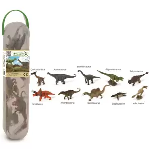 Cutie cu 10 minifigurine Dinozauri - set 2 - 