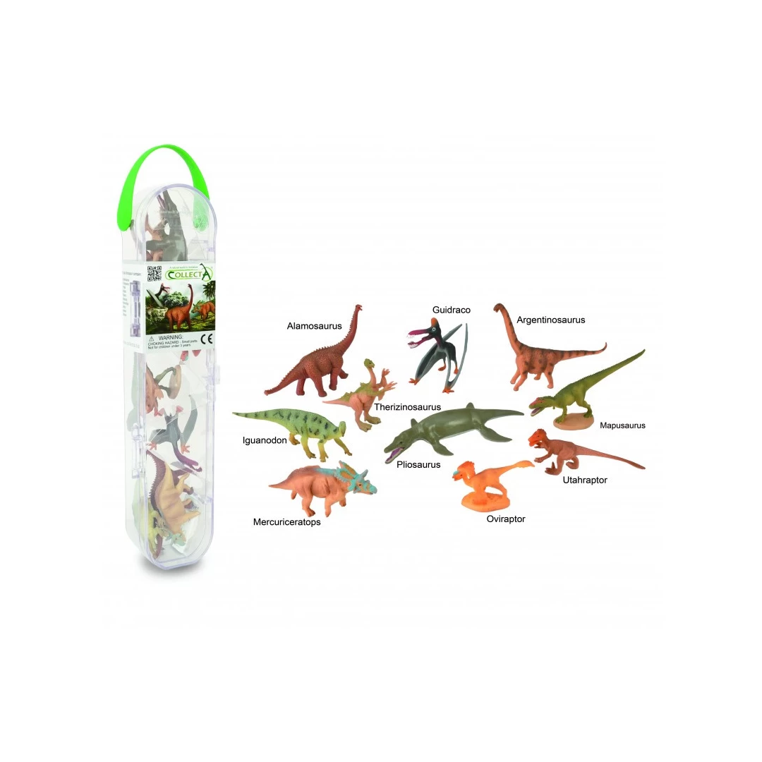 Cutie cu 10 minifigurine Dinozauri - set 3 - 