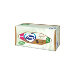Servetele faciale Zewa Softis Natural Soft, 4 straturi, 80 bucati - 