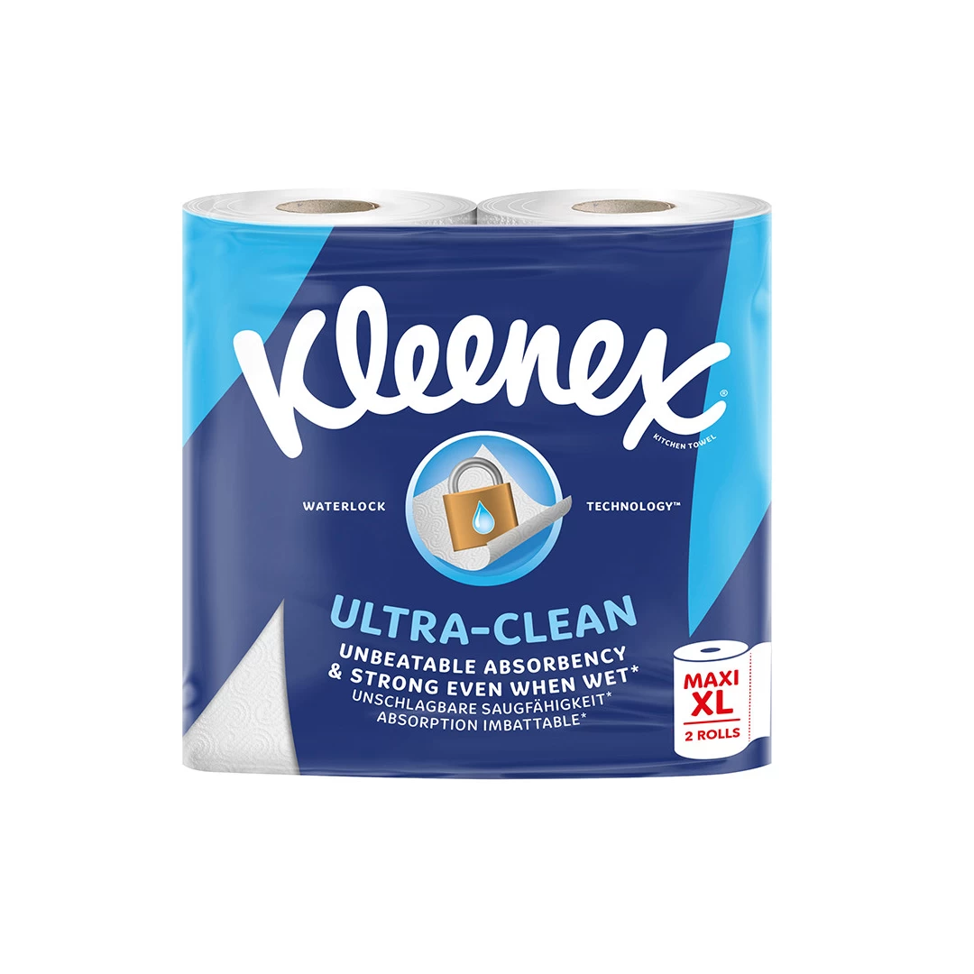 Prosop bucatarie Kleenex Ultra Clean, 2 straturi, 2 role x 74 foi - 