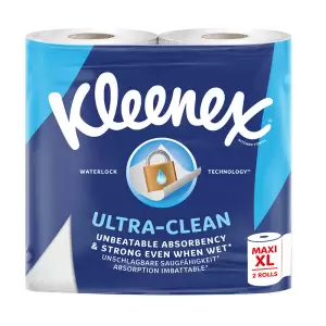 Prosop bucatarie Kleenex Ultra Clean, 2 straturi, 2 role x 74 foi - 
