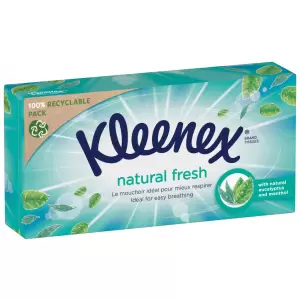 Servetele uscate Kleenex BOX Natural Fresh, 64 buc - 