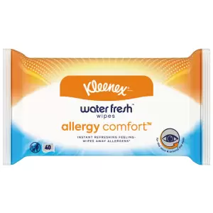 Servetele umede Kleenex Water Fresh Allergy Comfort, 40 buc - 