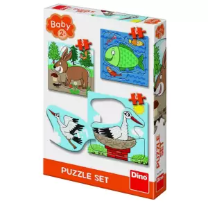 Baby Puzzle - Unde locuiesc animalele? - set 3 puzzle - Comanda Baby Puzzle - Unde locuiesc animalele? - set 3 puzzle. Nu rata oferta!