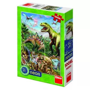 Puzzle XL - Lumea dinozaurilor neon (100 piese) - Achizitioneaza Puzzle XL - Lumea dinozaurilor neon (100 piese). Nu rata oferta!