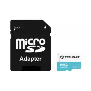 Techsuit - High Speed Memory Card, SDHC, 16GB, Class 10 with Adapter - 