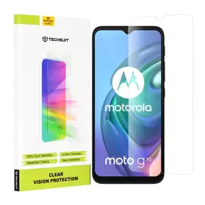 Folie pentru Motorola Moto G10   Moto G20   Moto G30   Moto G9 Play   Moto E7 Plus - Techsuit Clear Vision Glass - Transparent - 