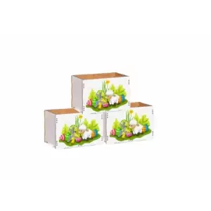 Set 3 cutii decorative cu oita - cfp15024s - 
