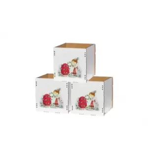 Set 3 cutii decorative cu motiv traditional - cfp10037s - 