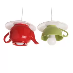 Lustra "Tea time" red&green - 