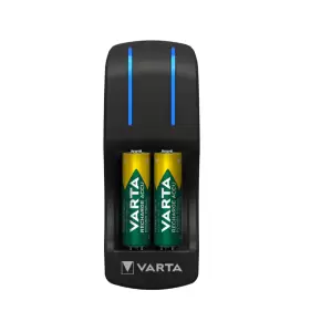 Incarcator Varta Pocket Charger 57642 R6 R3 + 4 Acumulatori Varta Power AA R6 2100 mah - accesorii, incaracator varta, pocket charger