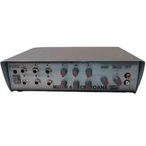 Mixer audio 8 canale 6 microfoane + 2 auxiliare - mixer 6+2, mixer 8 canale, mixer audio