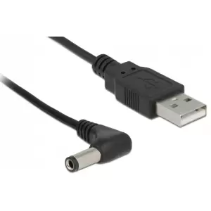 Cablu alimentare USB - DC 5.5x2.1 mm unghi 90 grade - 