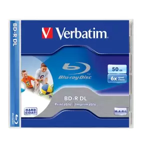 Disc Blue-Ray VERBATIM BD-R DL 50GB 6X PRINTABLE JC - Disc Blue-Ray VERBATIM BD-R DL 50GB 6X PRINTABLE JC
