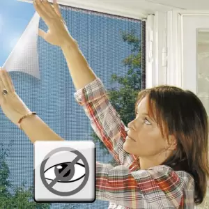 Plasa cu adeziv arici pentru ferestre impotriva insectelor dimensiune maxima 140x140 cm - 