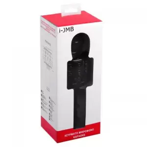 Microfon karaoke fara fir i-JMB, port USB, card TF, acumulator 1200 mAh - 