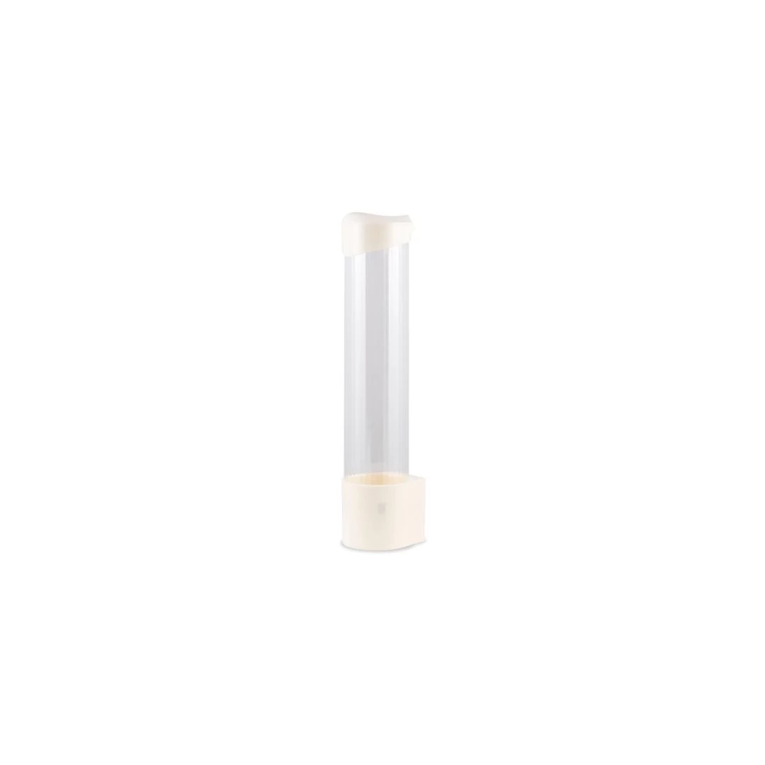 Suport de pahare din plastic sau carton pentru dozator de apa ABS + policarbonat, 40 x 7.5 x 8 cm, alb + transparent - 