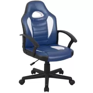 Scaun gaming US92 Euro, albastru, 55x55x88-100 cm - Scaunul US92 Euro, este un scaun mediu, cu design în stil gaming și smart. Acesta este perfect pentru cei care petrec mai multe ore în fața calculatorului.