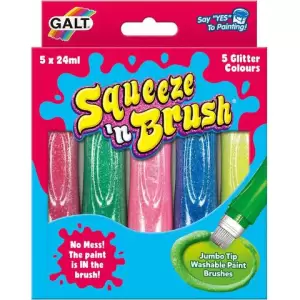 Galt Squeeze'n Brush - 5 culori cu sclipici - 