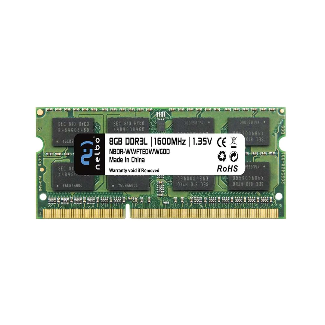 Memorie RAM 8 GB sodimm ddr3L, 1600 Mhz, Nelbo, pentru laptop, 1.35V - Avem pentru tine memorii RAM simple si cu RGB pentru calculator cu performante mari, foarte utile in gaming si aplicatii solicitante.