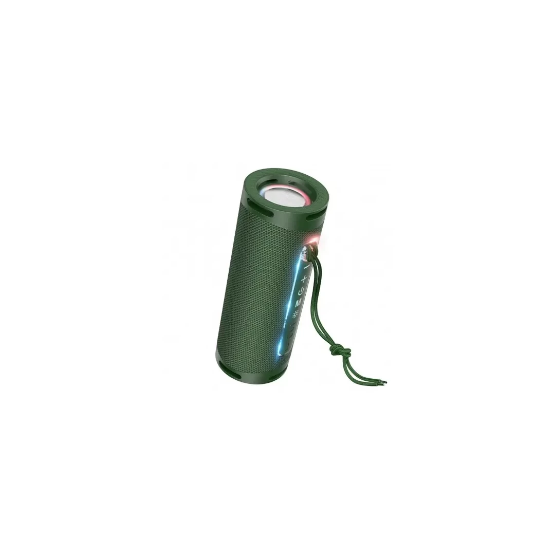Boxa Portabila Wireless Bluetooth cu lumina ambientala HOCO HC9 2x5W Verde - 