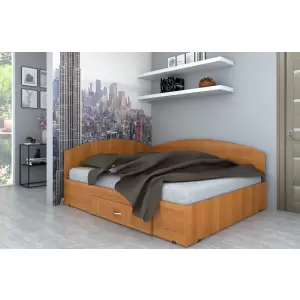 PAT COLT 140 CIRES - Iti prezentam mobilier pat pe colt L145xA204xi32cm, culoare cires. Pentru mai multe oferte si detalii cu mobila dormitor, click aici.