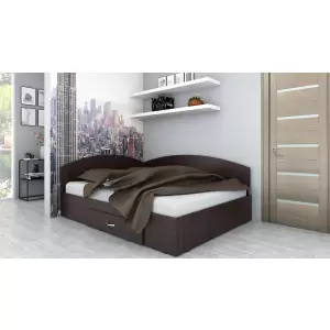 PAT COLT 160 WENGE - Iti prezentam mobila pat colt L165xA204xI32cm, culoare wenge. Pentru mai multe oferte si detalii cu mobilier dormitor, click aici.