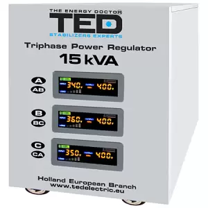 Stabilizator Tensiune Trifazat Servo 15kva - Achizitioneaza stabilizator automat de tensiune trifazat, performant, la oferte de nerefuzat