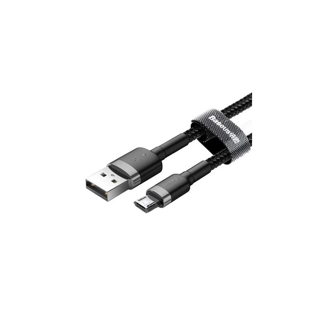 Cablu Universal Micro USB 1M / 2.4A - Baseus Cafule CAMKLF-BG1 Black/Gray - Facem eforturi permanente pentru a pastra acuratetea informatiilor din acesta pagina. Rareori acestea pot contine inadvertente: fotografia are caracter informativ si poate contine accesorii neincluse in pachetele standard. Preturile pot fi schimbate fara notificari prealabile.