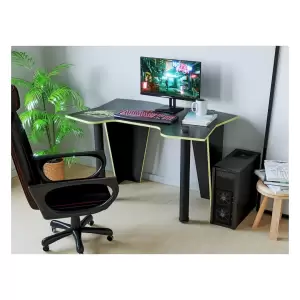 Birou PC KL 9.1 wenge+galben - Alege din oferta noastra mobilier birou I75xL120xL75cm, cu noptiera, culoare wenge+galben. Avem super oferte la mobila office, nu rata