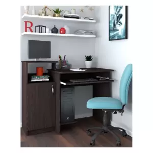 Birou PC SKM-2 WENGE RO - Alege din oferta noastra mobilier birou pc, din pal 16mm, L110xA60xi87cm, culoare wenge. Avem super oferte la mobila birou, nu rata