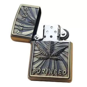 Bricheta tip zippo, 3D relief, metalica, the need for weed - 