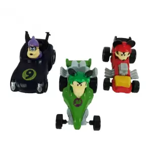 Set 3 masinute, mickey and the roadster racers, M2 - Profita de Set 3 masinute, mickey and the roadster racers, M2. Nu rata oferta