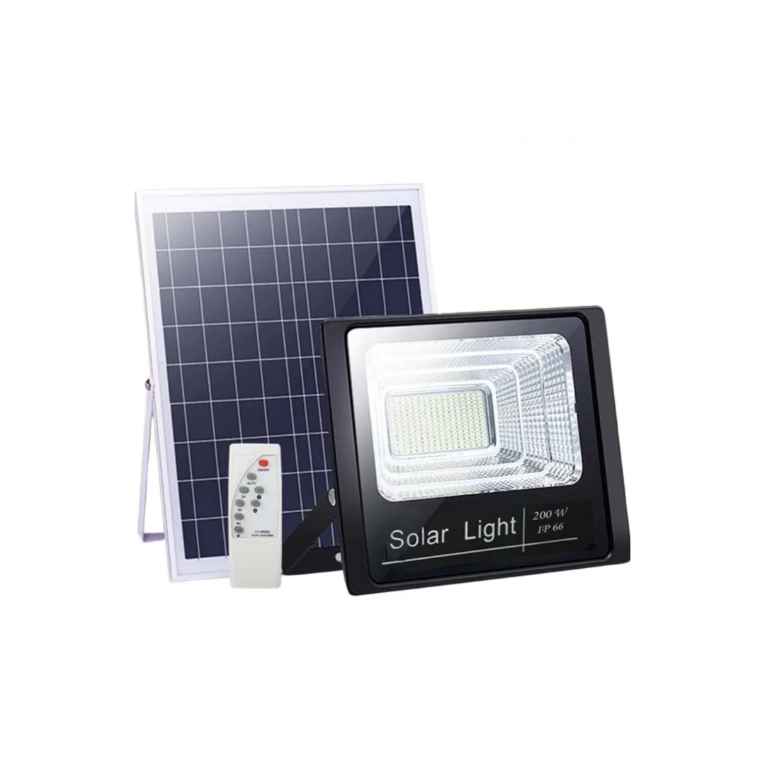 Kit solar, lampa solara cu telecomanda si panou solar IP 66, 200w - 