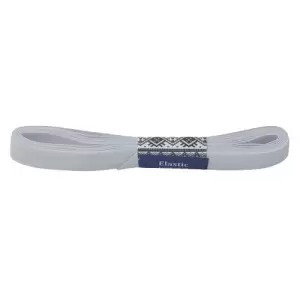 Banda elastica, croitorie, 2 m lungime, 1.5 cm latime, alb, model simplu - 