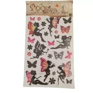 Stickere decorative, model zane, negru/rosu, 5 x 5 cm - 