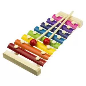 Jucarie, xilofon, multicolor, model simplu, 20 x 16 cm - 