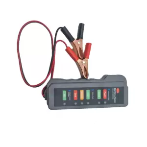Tester Pentru Baterie Auto, 12 volt, Lungime Cablu 35 cm, Negru, 13 cm - 