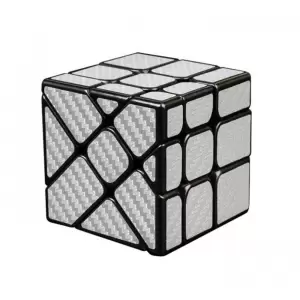 Cub Magic  3x3x3 Moyu Unequal Fisher fibra de carbon silver, 153CUB-1 - 