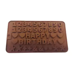 Forma silicon pentru prajituri, Numere din ciocolata, 162COF - 