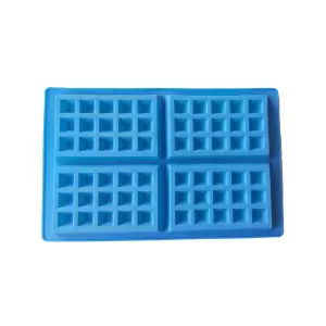 Forma silicon 4 cavitati, Pentru Grofe, Albastru, 28 cm, 234COF - 