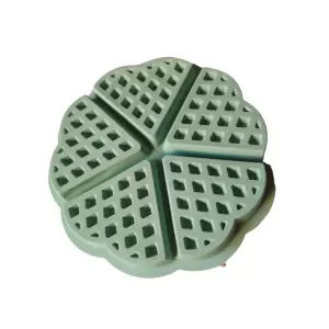 Forma silicon 5 cavitati triunghi, Pentru Grofe, Verde, 21 cm, 252COF - 
