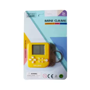 Mini consoala de jocuri cu breloc, 5 cm, Galben, LTOY56 - 