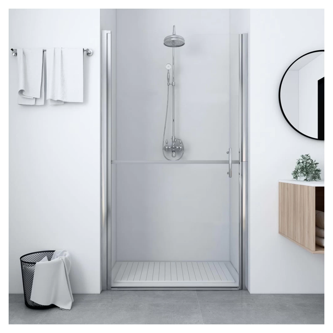 Ușă de duș, 100 x 178 cm, sticlă securizată - Această ușă modernă de duș aduce o notă estetică de simplitate în baia dvs.! Oferă un stil rafinat cu materiale premium pentru a crea un compartiment...