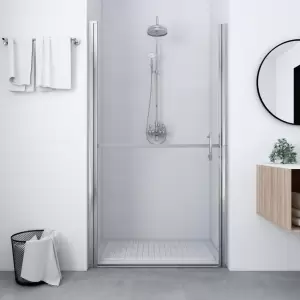 Ușă de duș, 100 x 178 cm, sticlă securizată - Această ușă modernă de duș aduce o notă estetică de simplitate în baia dvs.! Oferă un stil rafinat cu materiale premium pentru a crea un compartiment...