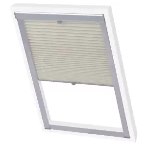 Jaluzea plisată, crem, UK08 - Aceste jaluzele plisate, potrivite pentru ferestrele cu sistem Velux, filtrează lumina și oferă intimitatea dorită. Pot fi ajustate de sus sau de jos,...